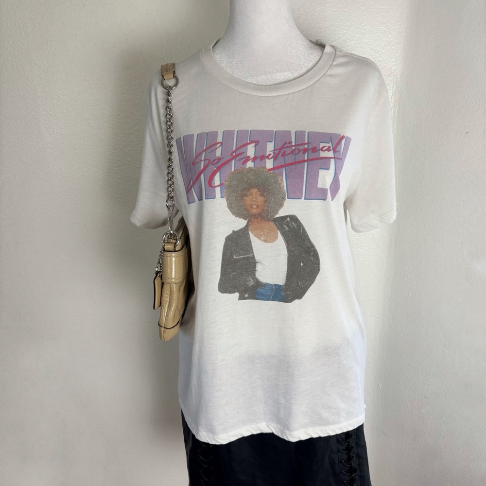 Whitney Houston “So Emotional” Graphic T-Shirt – Size XL